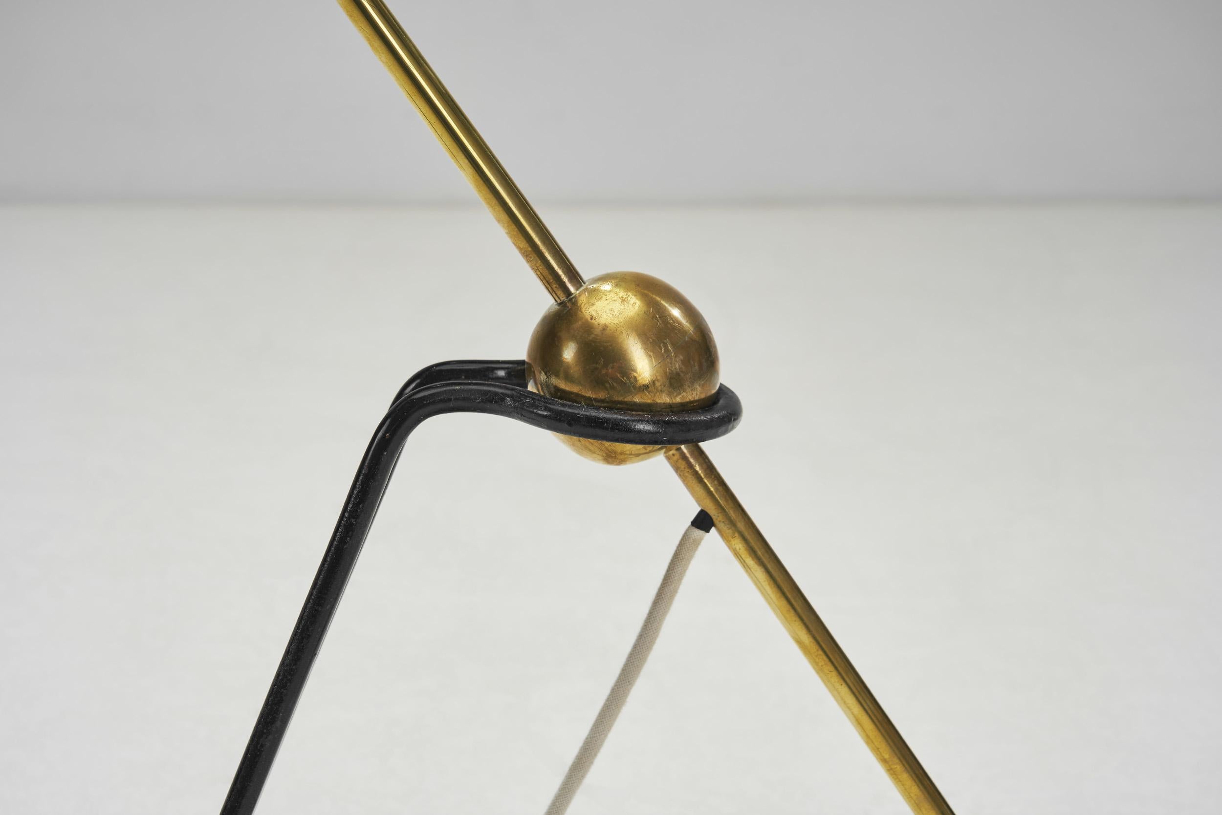 Pierre Guariche, Modell „G2“, drehbare Stehlampe, Edition Disderot, Frankreich 1950er Jahre 6