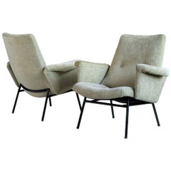 Pierre Guariche, Pair of Armchairs SK 660, Steiner Edition 1953