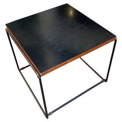 Pierre Guariche Reversible Side Table Black, Circa 1975