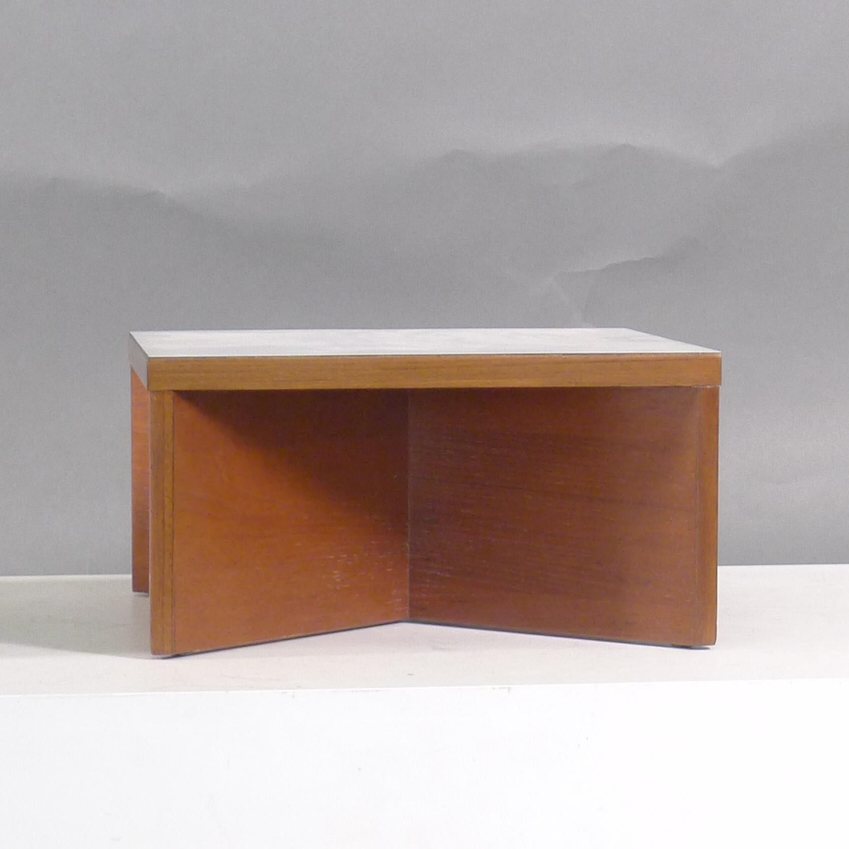 Pierre Guariche, Set of 2 Aquilon Side Tables, Les Huchers-Minvielle, 1960 In Good Condition For Sale In Wargrave, Berkshire
