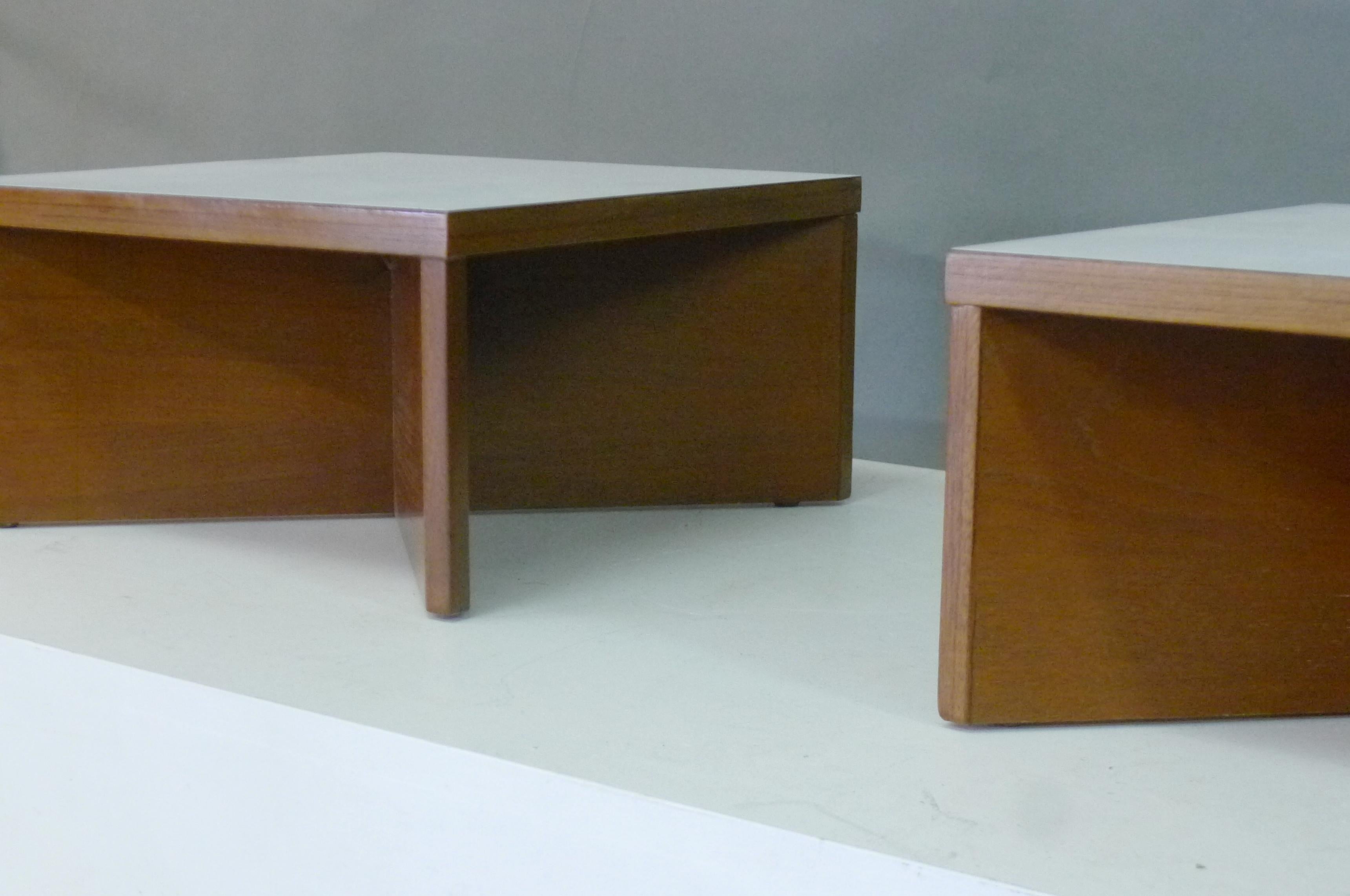 Laminate Pierre Guariche, Set of 2 Aquilon Side Tables, Les Huchers-Minvielle, 1960 For Sale