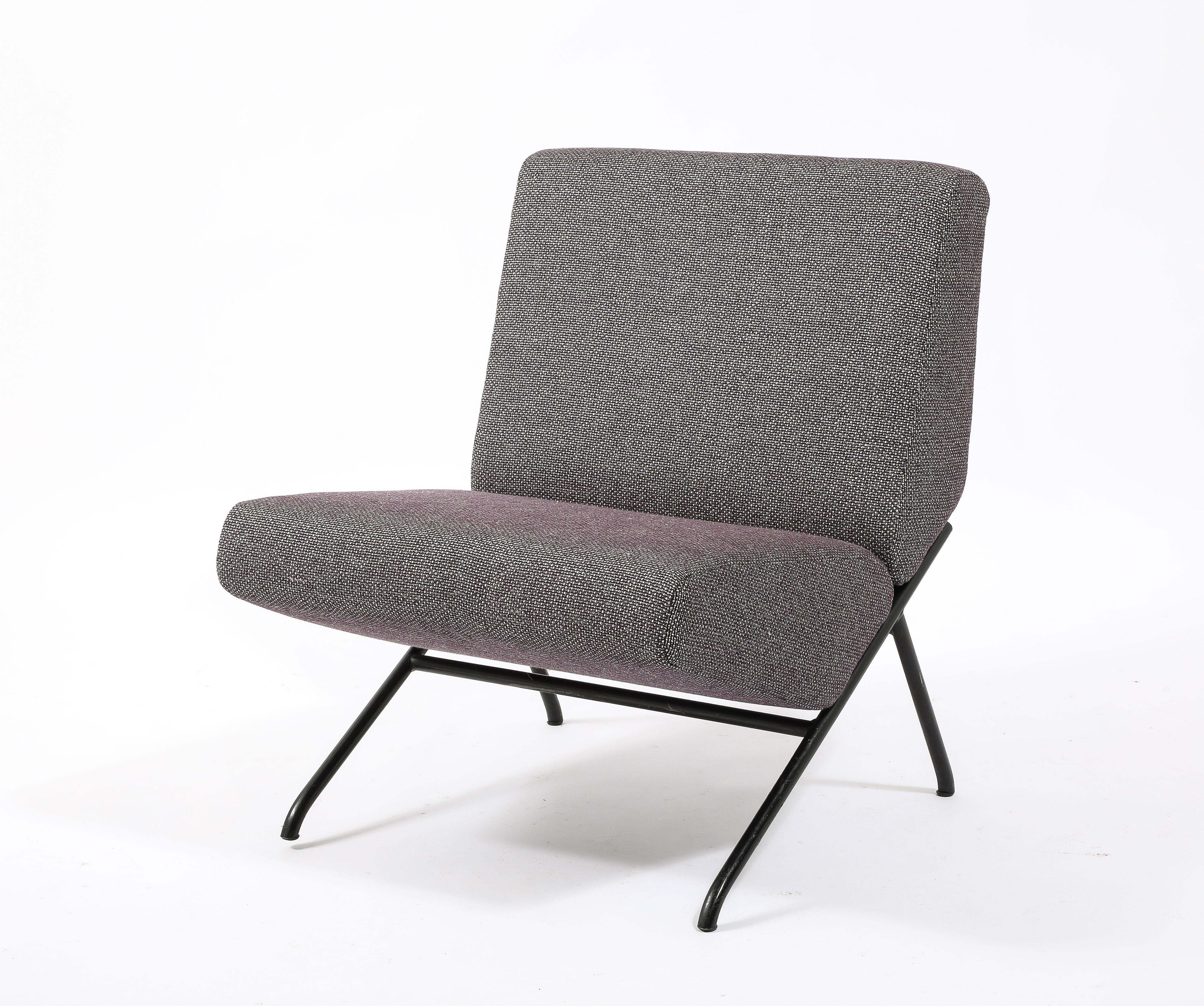 Mid-Century Modern Pierre Guariche SG10 Slipper Chairs SG10, France 1960's For Sale