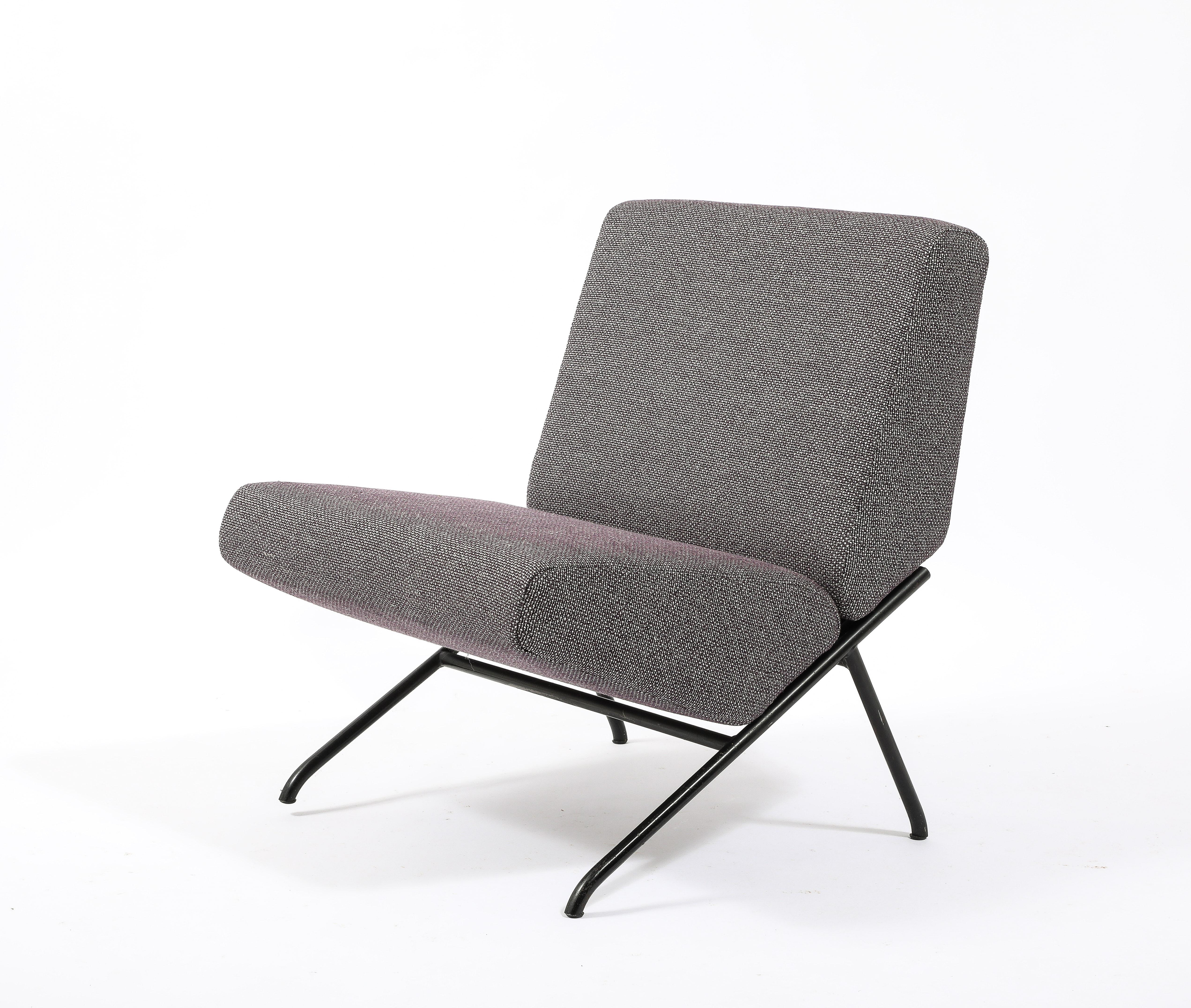 Pierre Guariche SG10 Slipper Chairs SG10, France 1960's In Good Condition For Sale In New York, NY