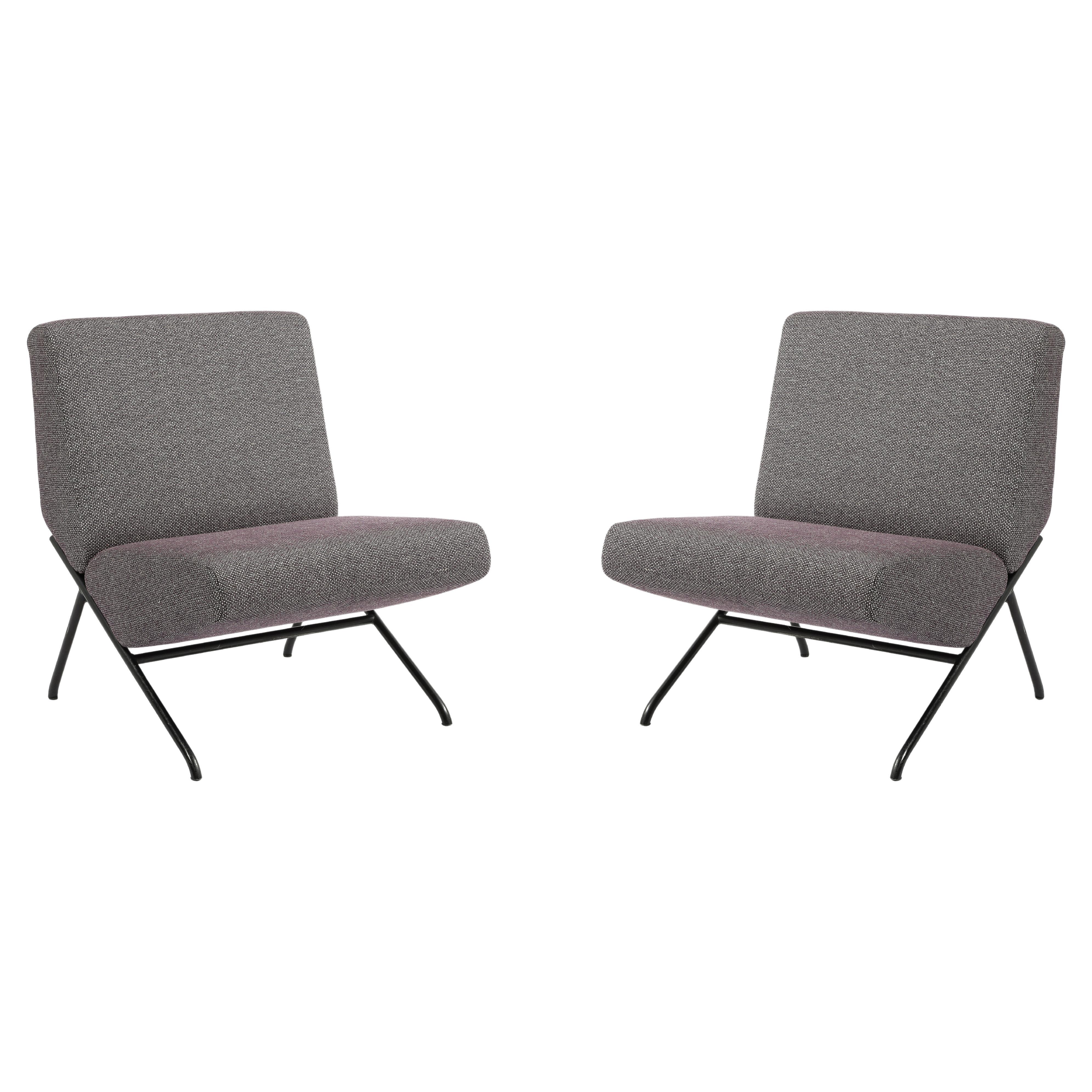 Pierre Guariche SG10 Slipper Chairs SG10, France 1960's For Sale