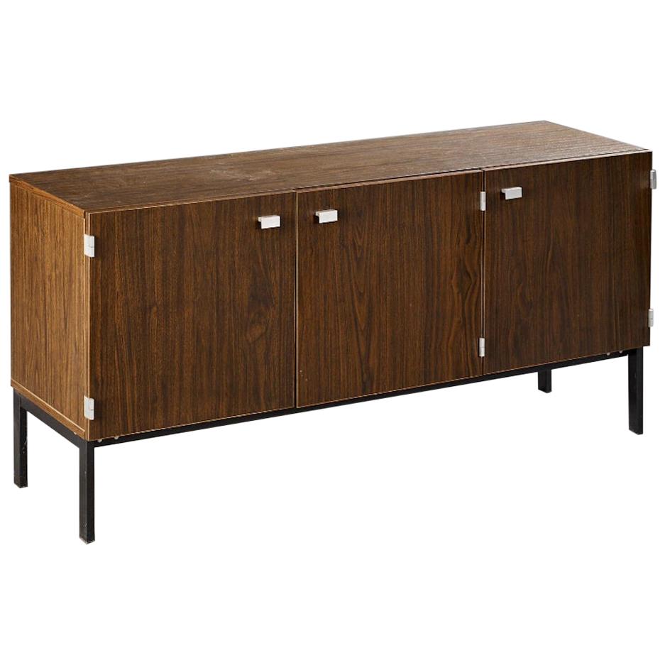 Pierre Guariche Sideboard in Exotic Wood Veneer Meurop Edition, 1960 For Sale