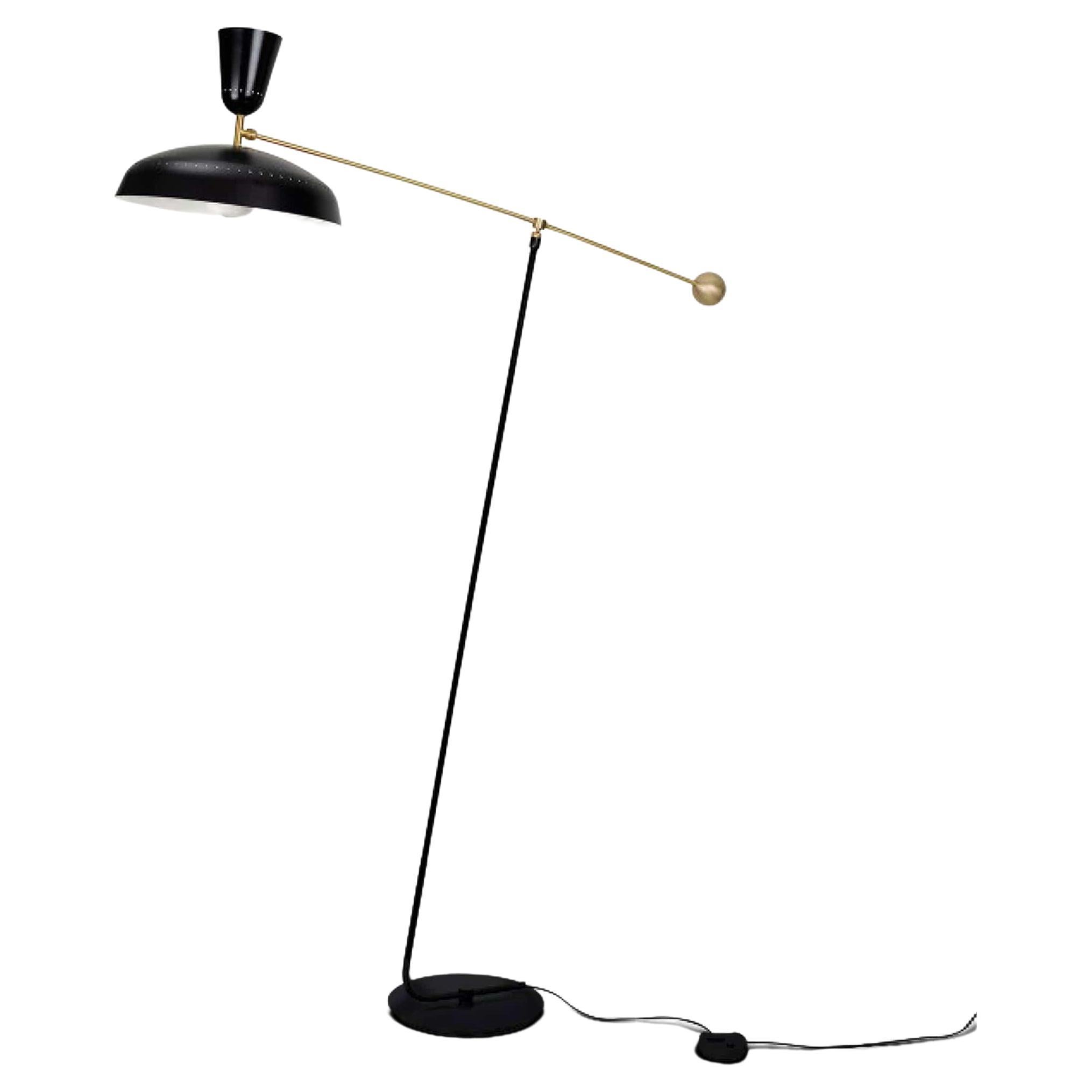 Pierre Guariche Small G1 Floor Lamp by Sammode For Sale