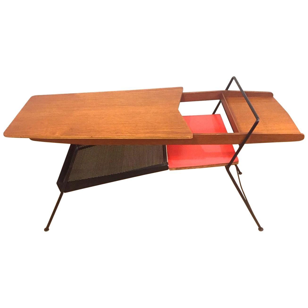 Pierre Guariche Style Coffee Table, Italy, 1950 For Sale
