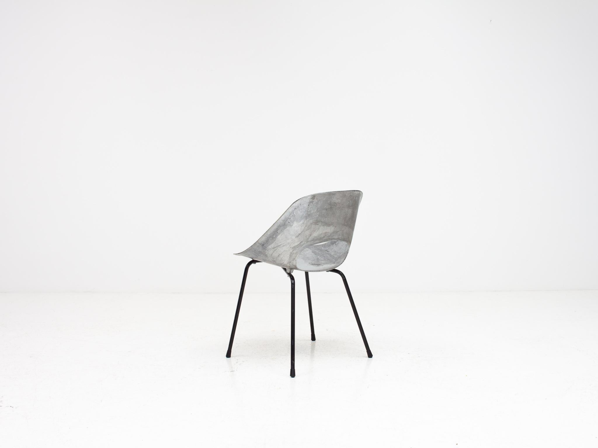 Pierre Guariche Tulip Chair, Cast Aluminum, Steiner Meubles, Paris, 1954 6