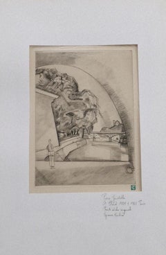 Storm - Etching by Pierre Guastalla - Mid-20th Century