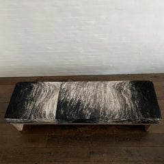"Pierre" Hair on Hide Bench by Christiane Lemieux
