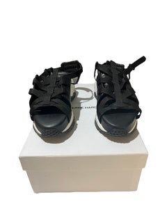 Pierre Hardy Black and White Sandals Shoes, Size 39