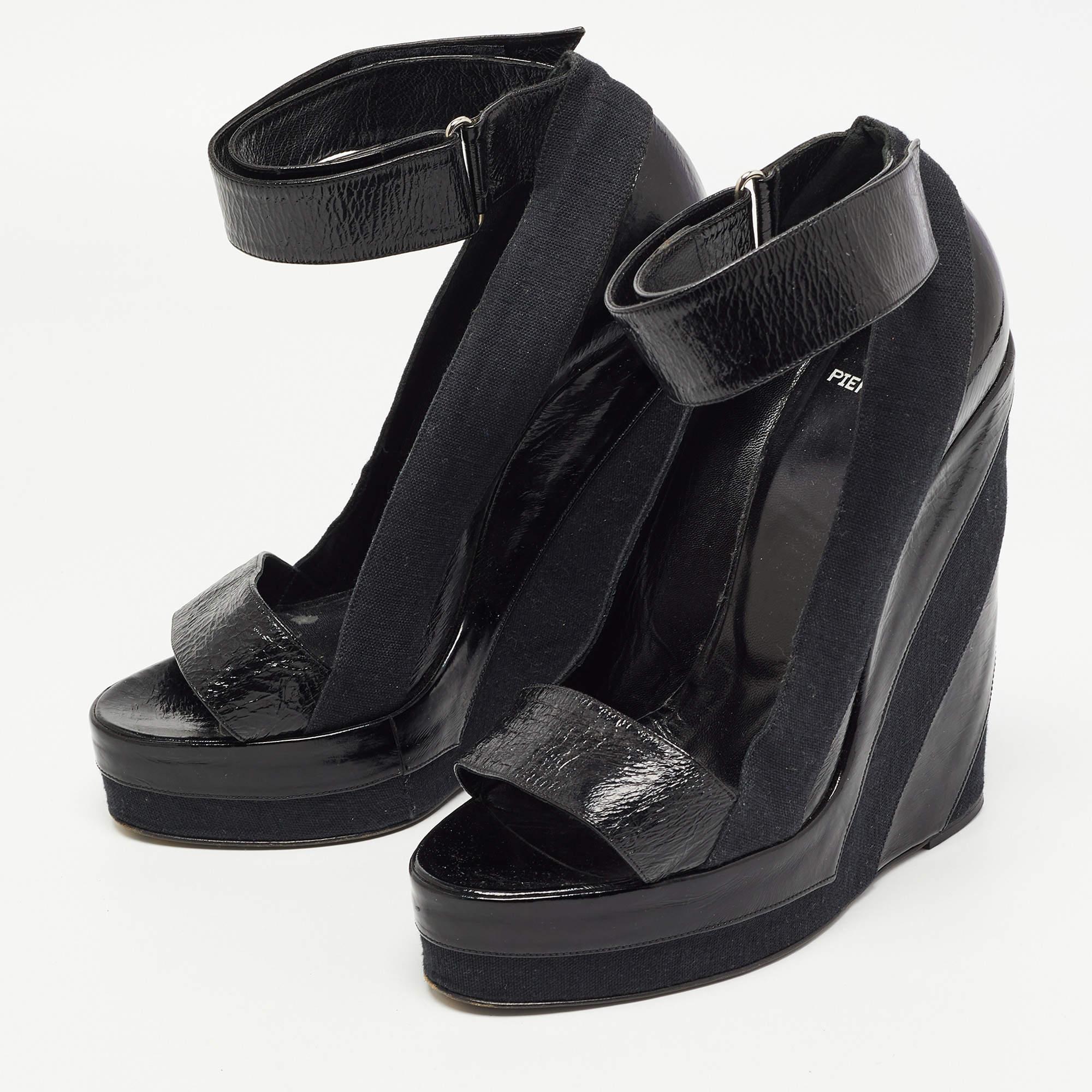 Make a chic style statement with these designer pumps. They showcase sturdy heels and durable soles perfect for your fashionable outings