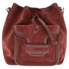 Pierre Hardy Calf Leather Bucket Bag — Red