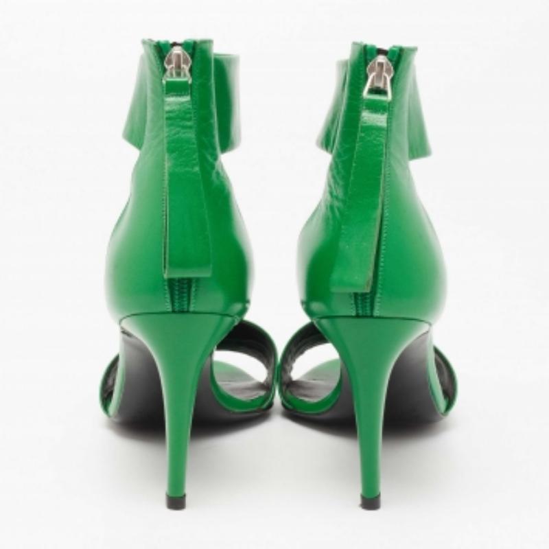 Pierre Hardy - Sandales à bride à la cheville en cuir vert, taille 38 Pour femmes en vente