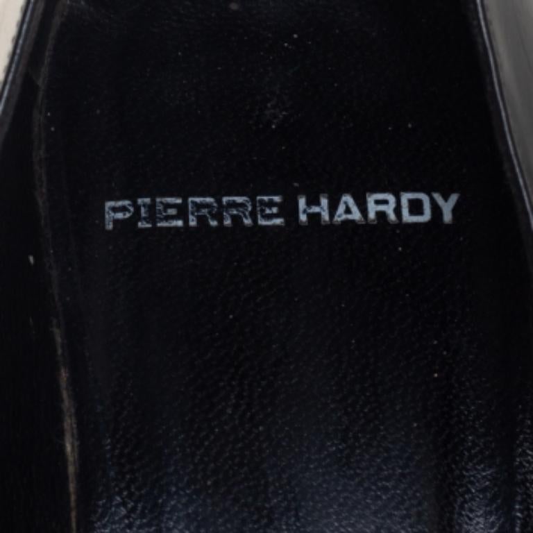 Women's Pierre Hardy Multicolor Leather and Suede Oh Roy Eye Kitten Heel Pumps Size 38 For Sale