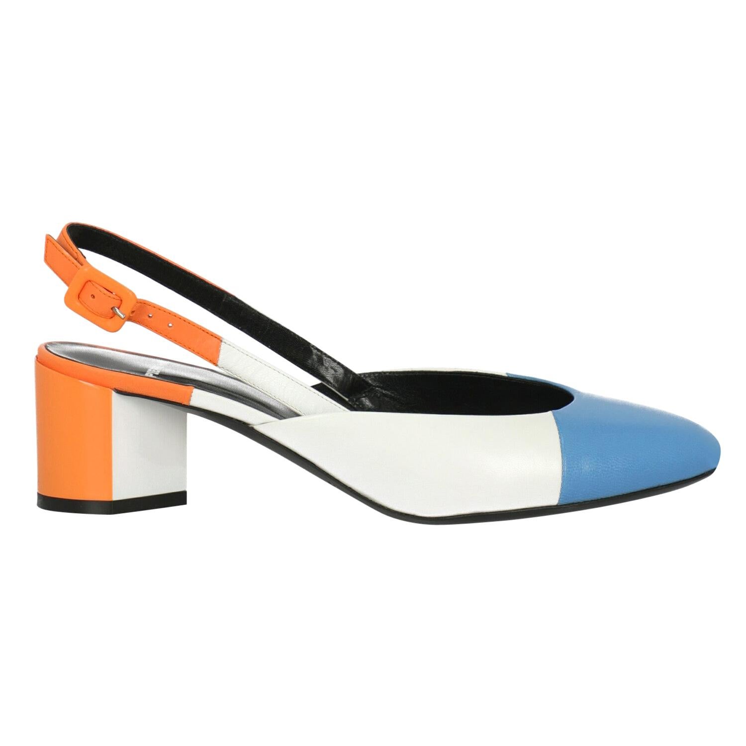 Pierre Hardy Women  Pumps Blue Leather IT 38 For Sale