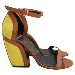 Pierre Hardy Yellow & Caramel Art Deco Heels