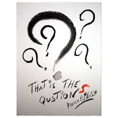 Pierre Henri Matisse That Is the Question Modern Linocut on Paper Unframed