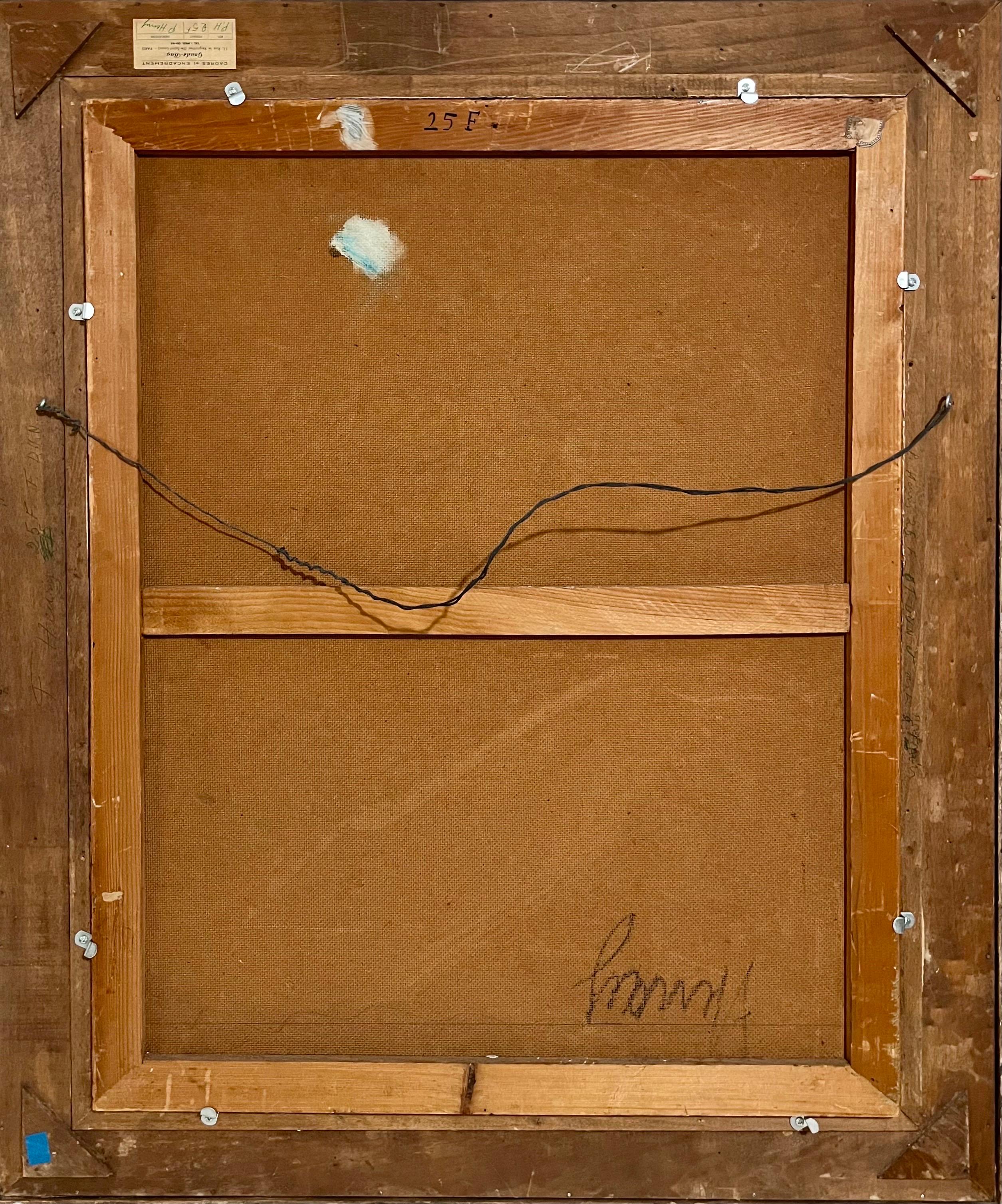 Großes surrealistisches französisches expressionistisches Ölgemälde Moody Boys, Pierre Henry, Ölgemälde im Angebot 4