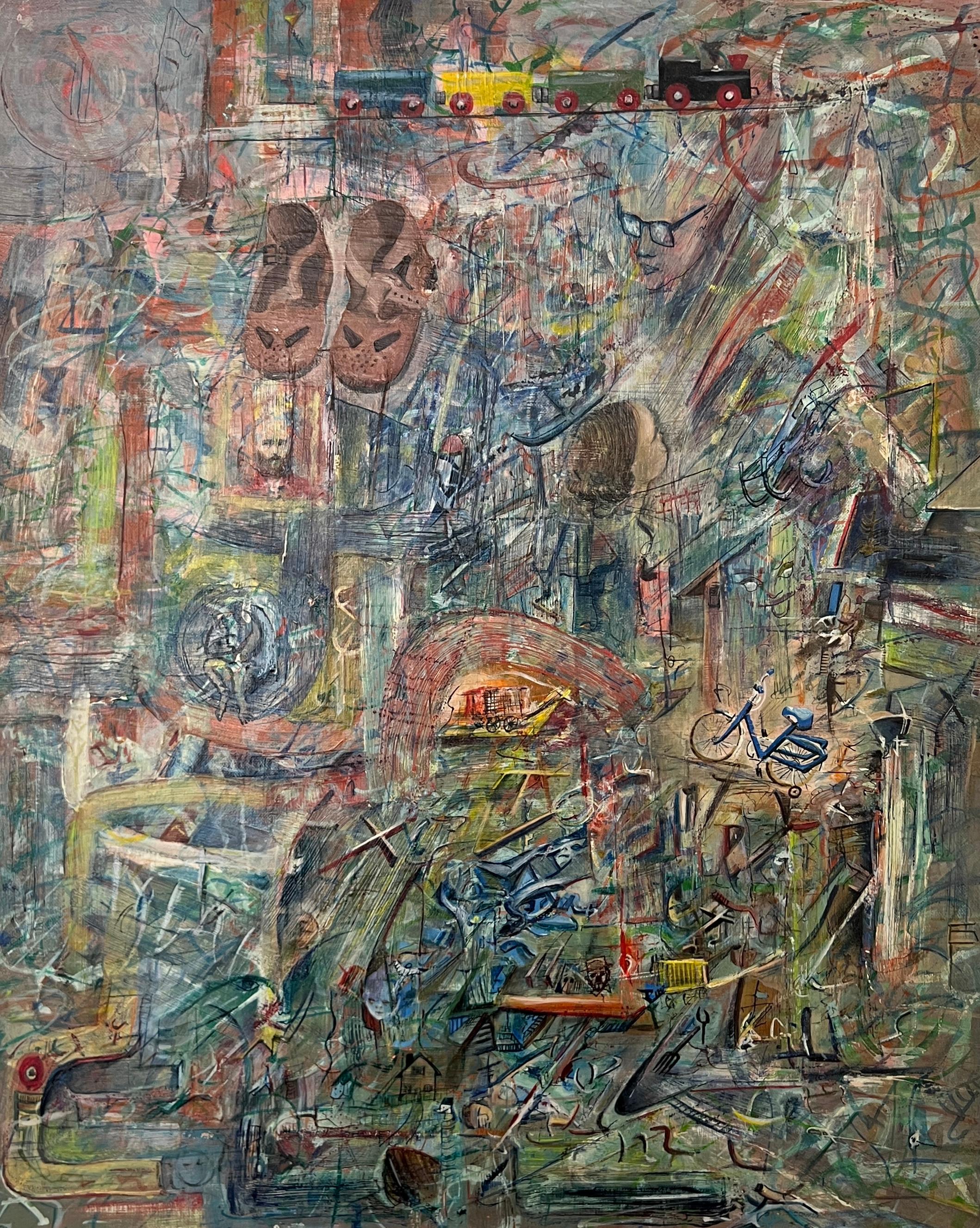 Abstract Painting di Pierre Henry - Ricordi d'infanzia