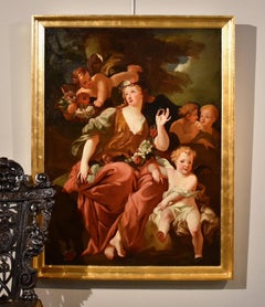 Allegory Of Spring Cazes Paint Oil on canvas Old master 18th Century French Art
