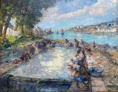 Pierre - Jacques Dierckx, Antwerp 1855 – 1947 Brussels, 'Lavoir Breton'