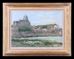 Der Fischer Hafen von Les Treport, Frankreich, von Pierre Pelletier. Öl auf Leinwand