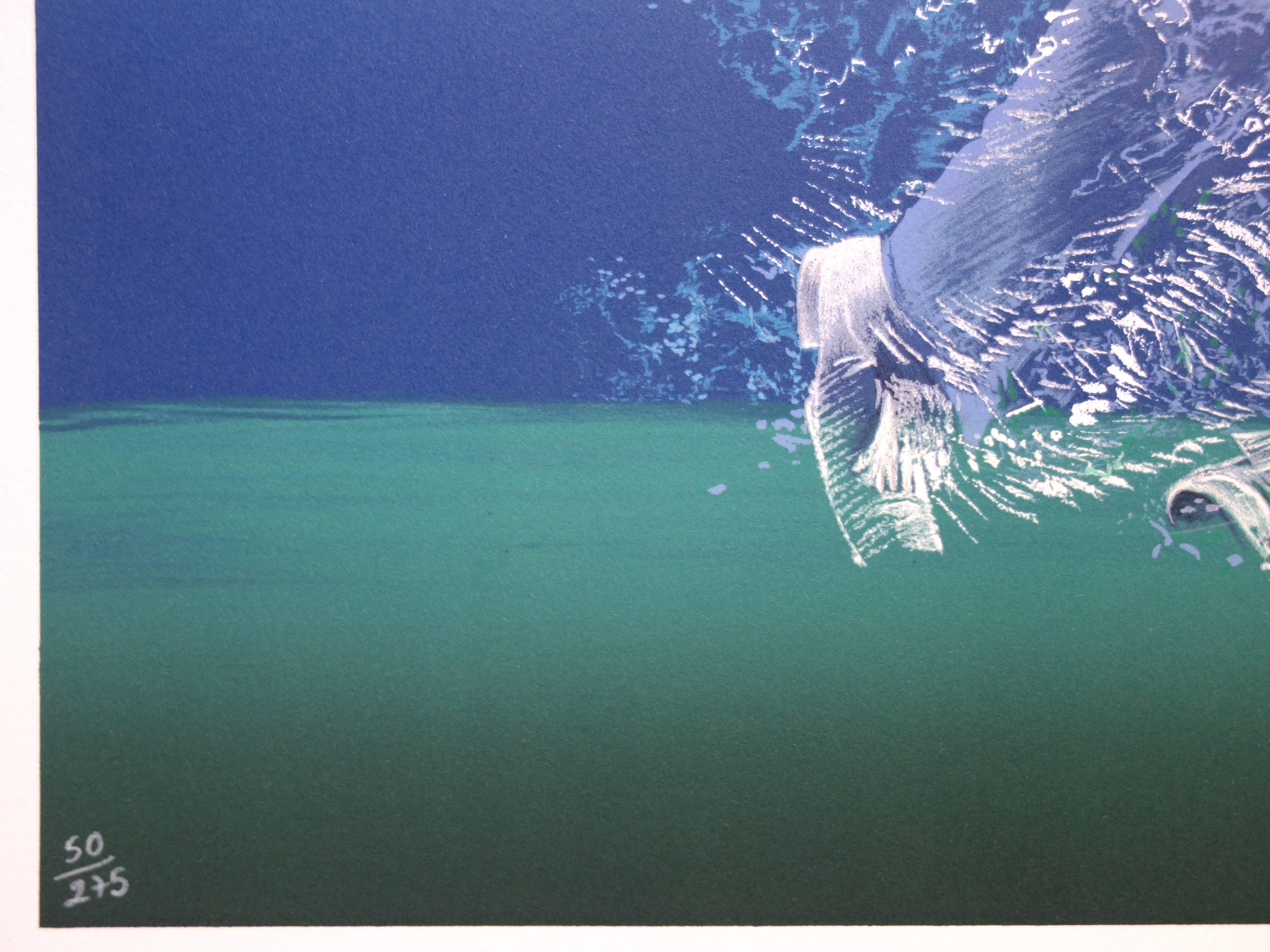 Pierre-Jean COUARRAZE
Golf : Birdy

Original lithograph
Handsigned in pencil
Limited /275 copies
On vellum 76 x 54 cm (c. 30 x 21.25 in)

Excellent condition