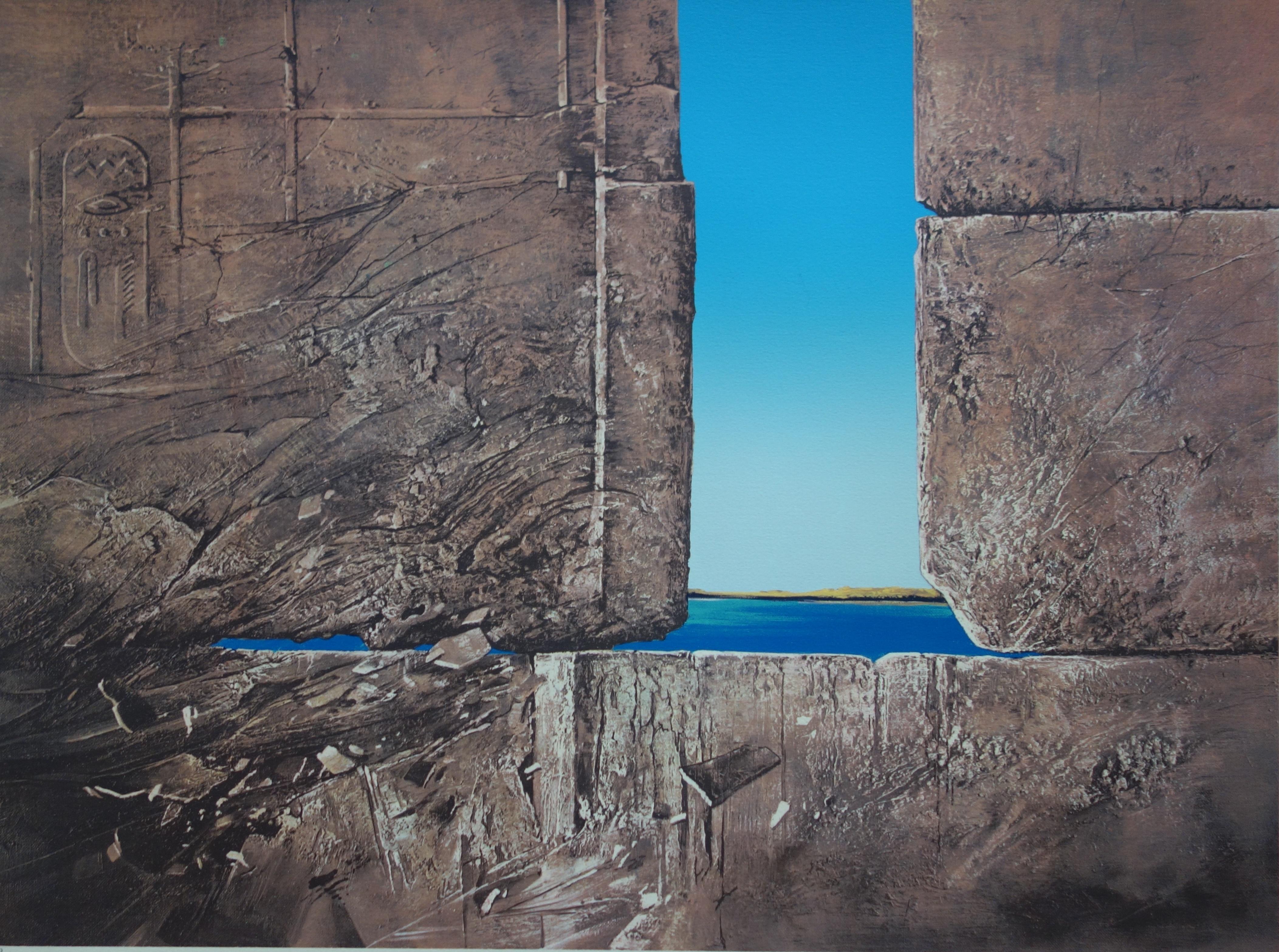 Impressions of Egypt - Original handsigned lithograph - Modern Print by Pierre-Jean Couarraze