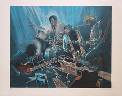 Jazz Swing - Lithographie originale signée