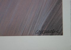 Der französische Dirigent - Original handsignierte Lithographie