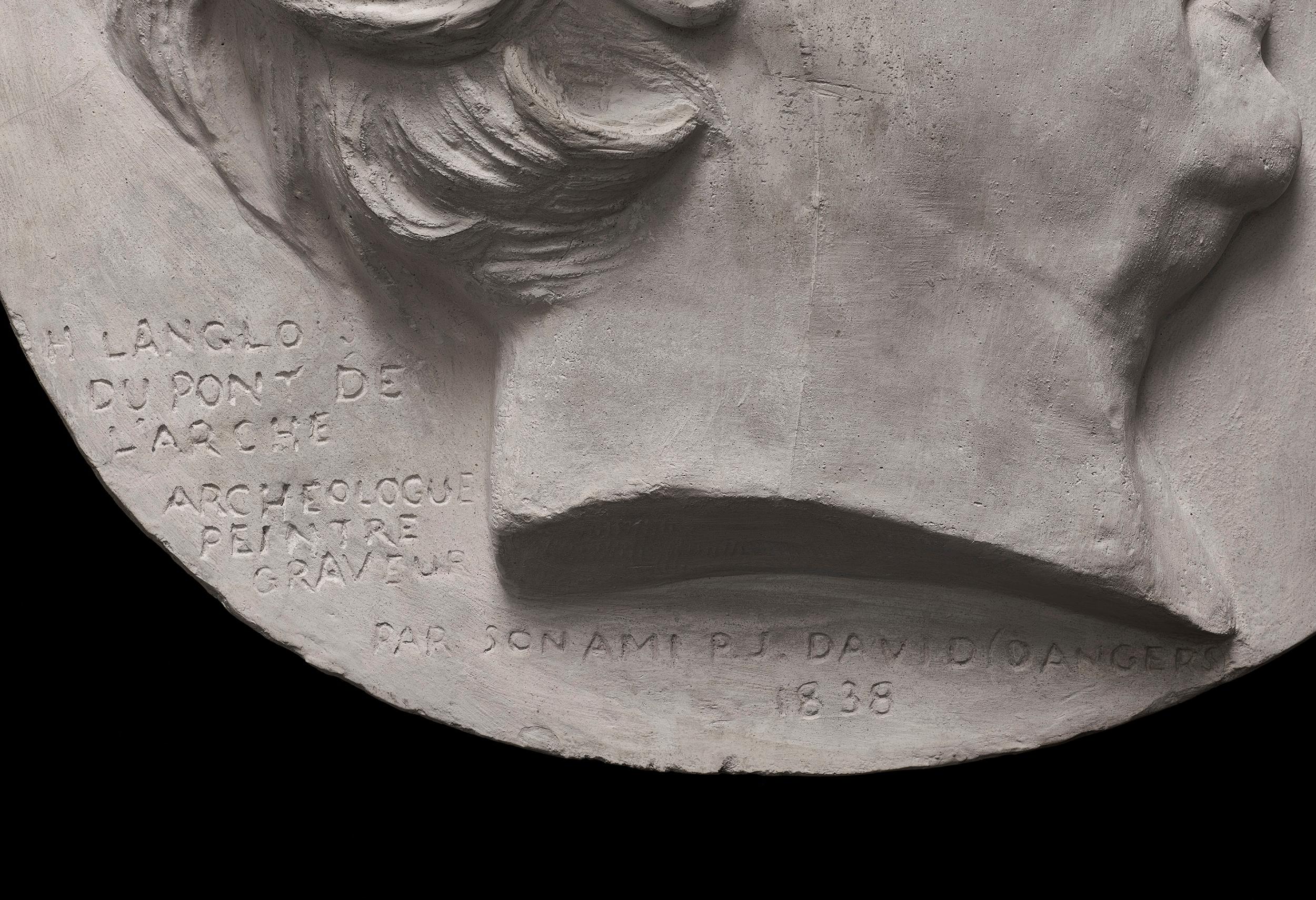 Eustace-Hyacinthe Langlois, called Langlois de L'Arche – Sculpture von Pierre Jean David d'Angers