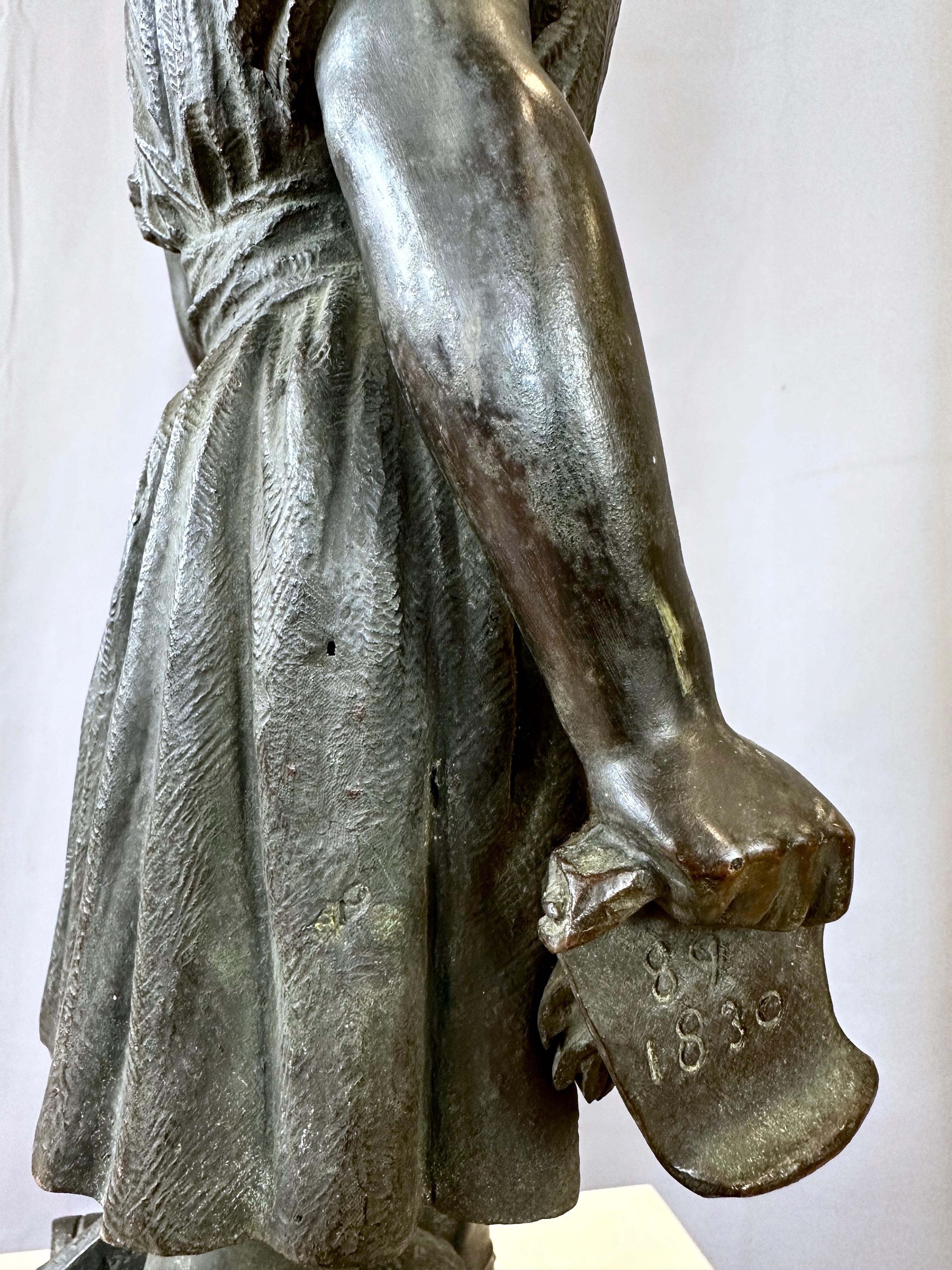 Pierre-Jean David d’Angers, “La Liberté”, Bronze Sculpture, 1839 For Sale 10
