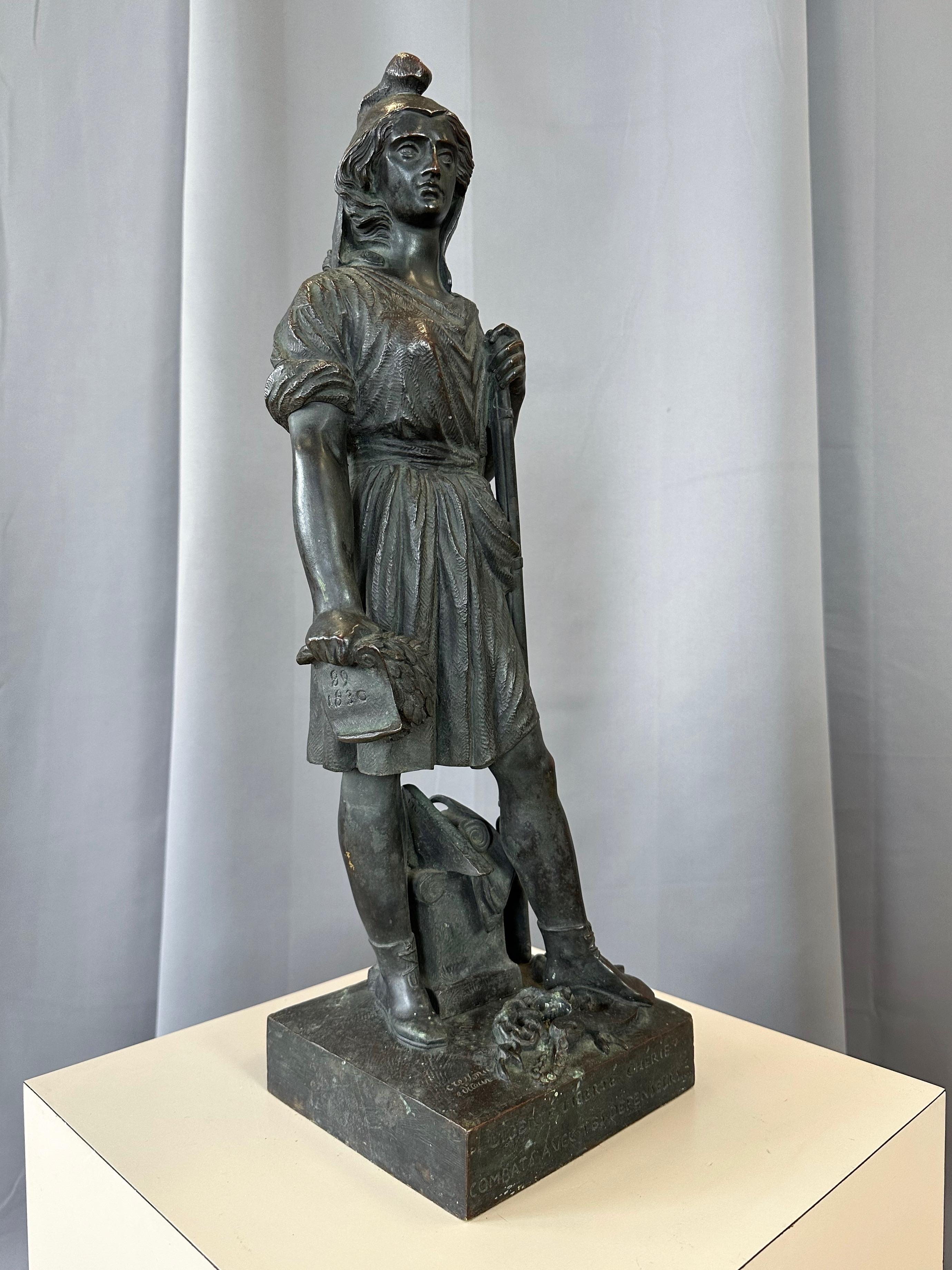 Pierre-Jean David d’Angers, “La Liberté”, Bronze Sculpture, 1839 For Sale 2