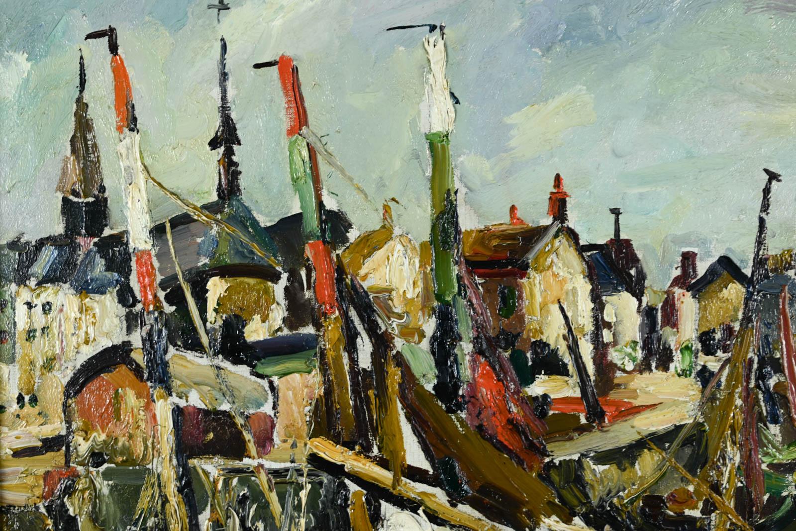 Pierre DuMont (1884-1936) 

Il porto di Honfleur

Olio su tela
Dimensioni: 65 x 81 cm
Firmato in basso a sinistra.

Pittura in perfette condizioni. Tela originale.
Bellissima cornice dorata. Gratis.
Dimensioni con cornice: 83 x 99 cm