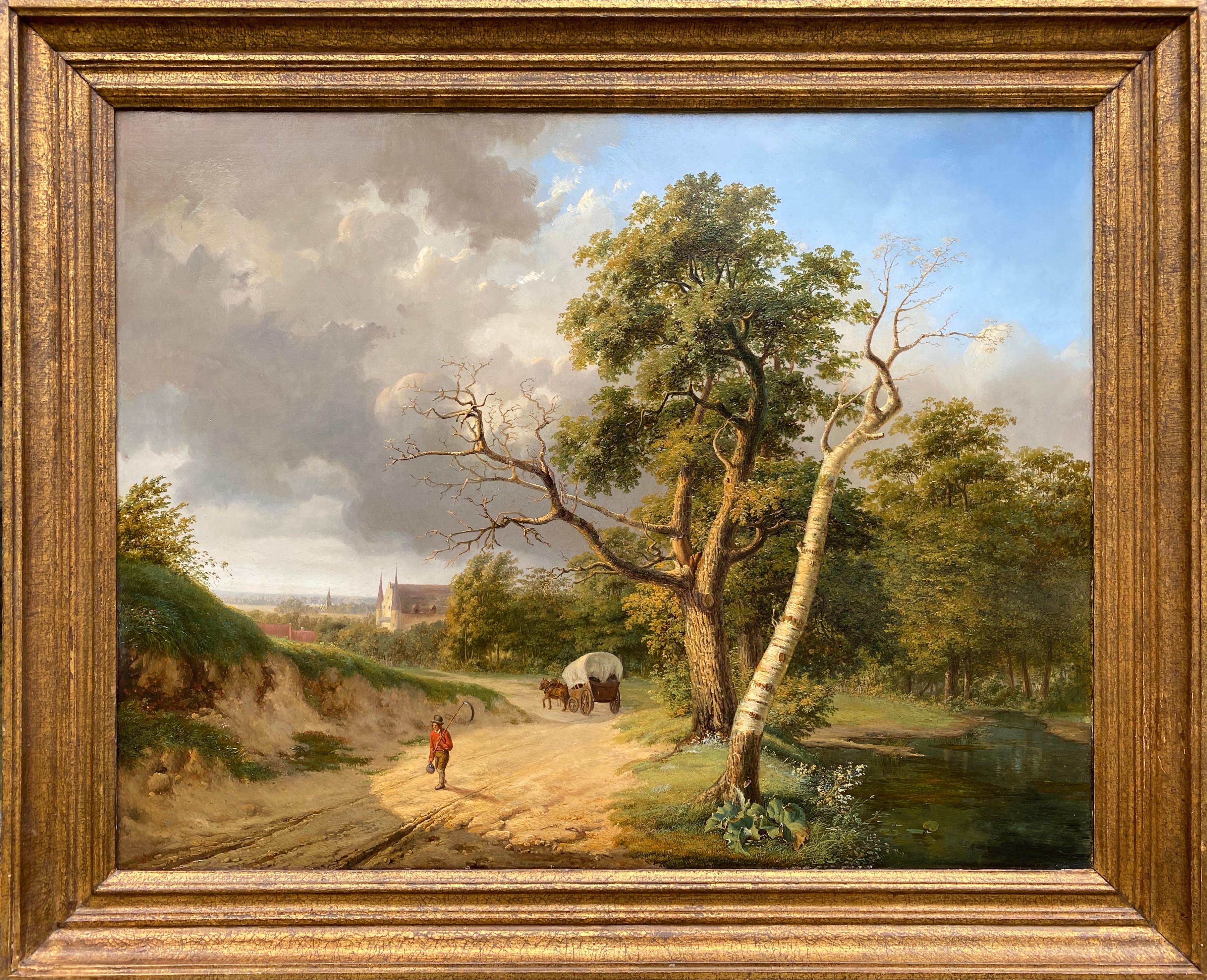 Attribué à Pierre-Jean Hellemans, Bruxelles 1787 - 1845, Huile sur panneau de chêne