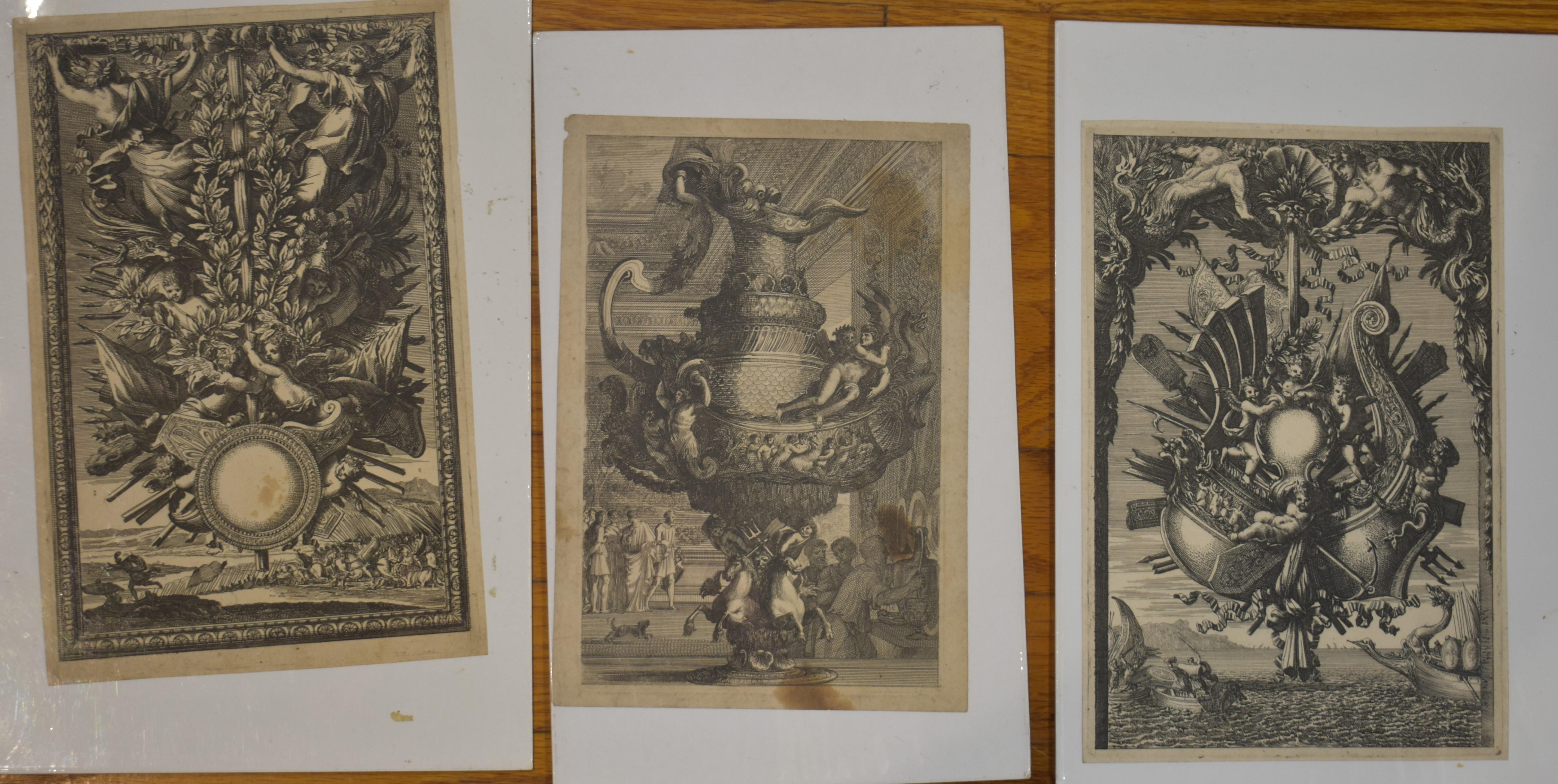 Three Old Master Steel Engravings, after Pierre Jean Mariette 1694-1774 For  Sale at 1stDibs
