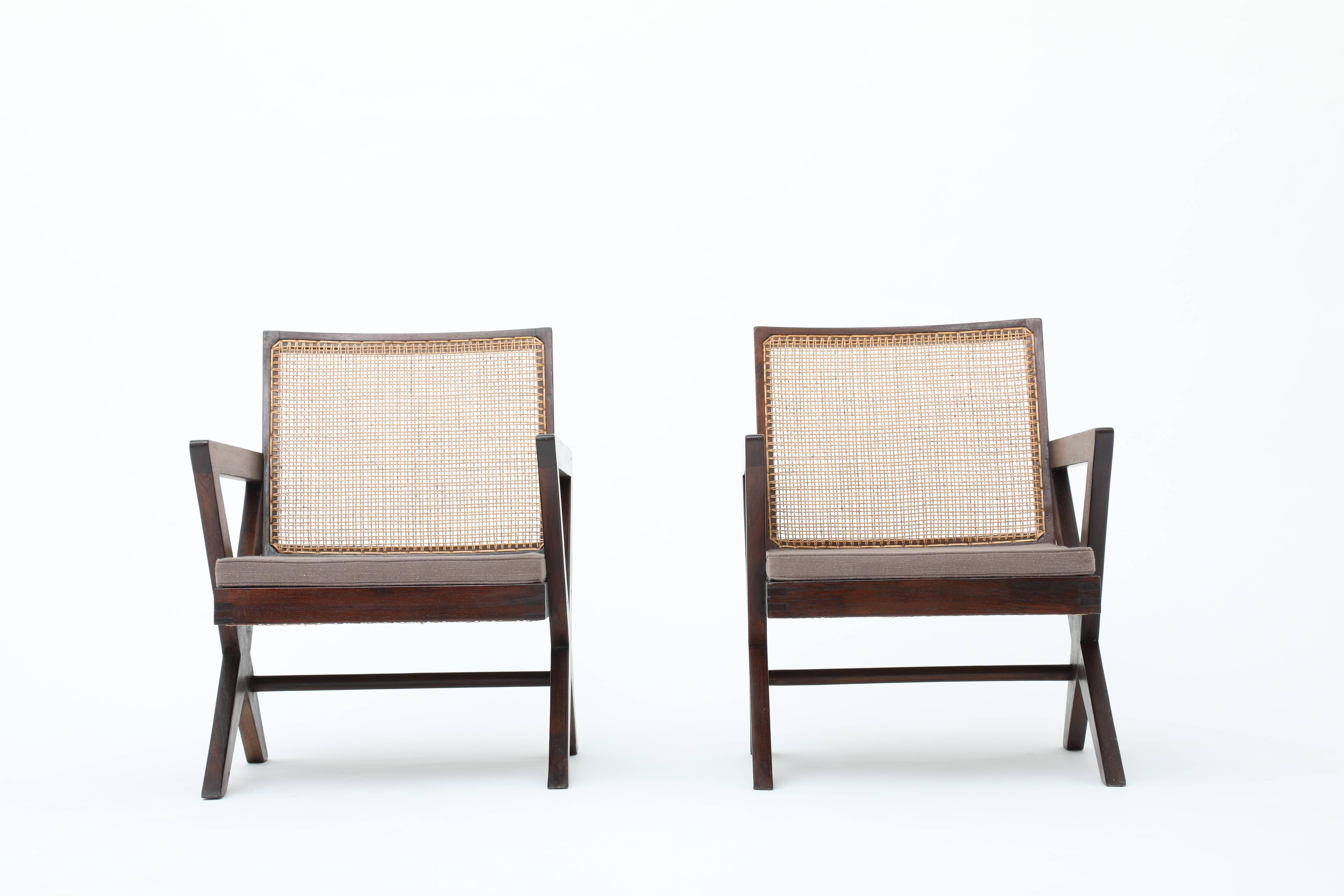 French Pierre Jeanneret, Pair of 