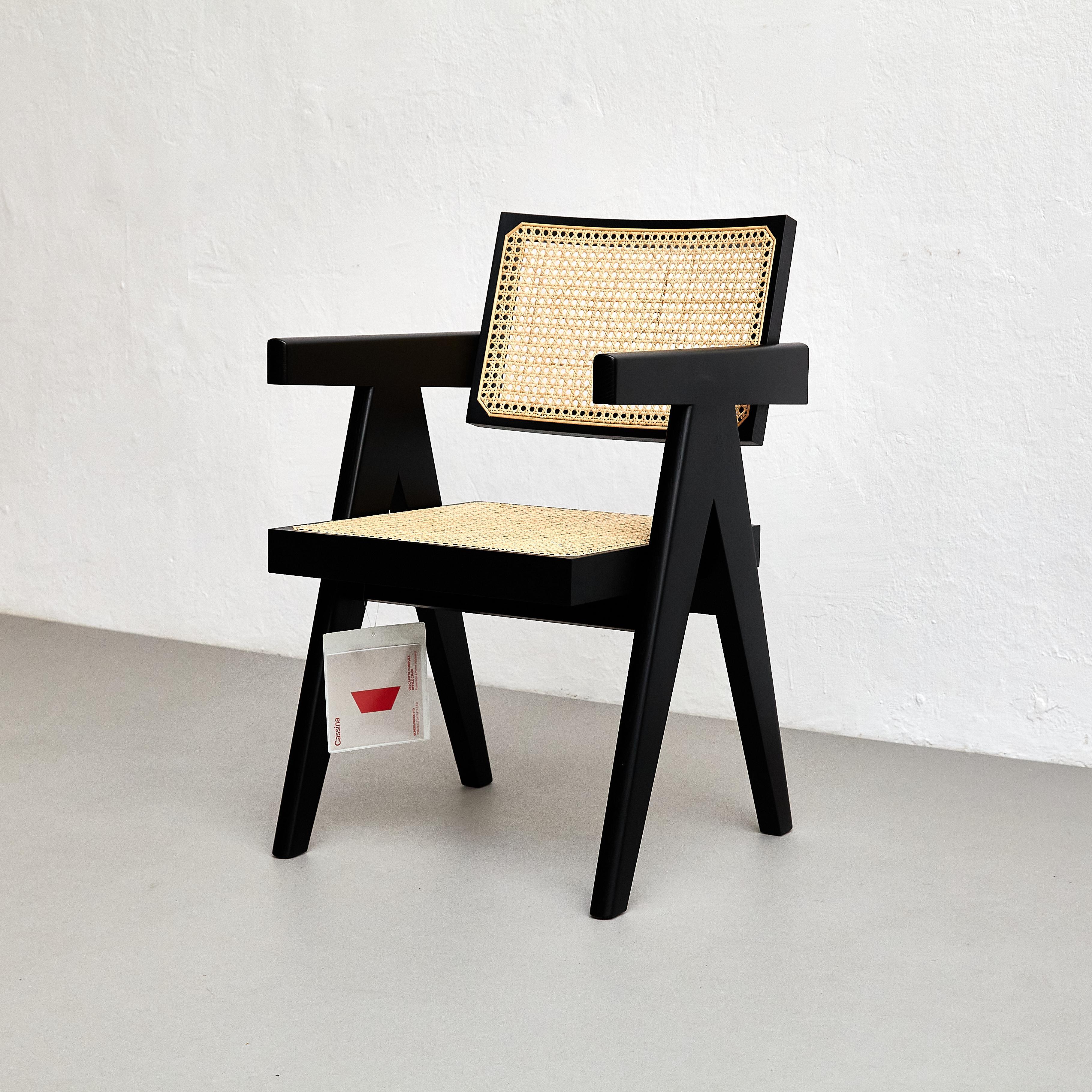Pierre Jeanneret 051 Silla de oficina Capitol Complex by Cassina en Bueno Estado en Barcelona, Barcelona