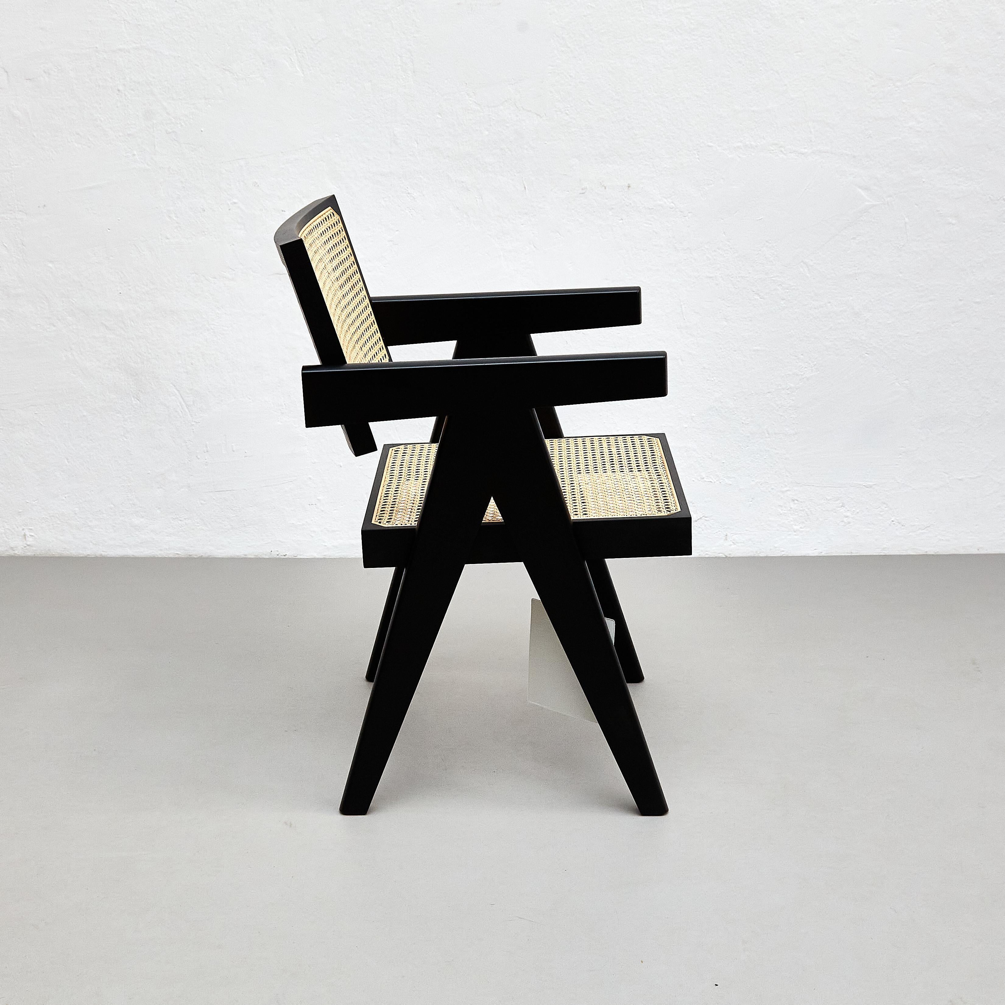 Pierre Jeanneret 051 Silla de oficina Capitol Complex by Cassina Caña