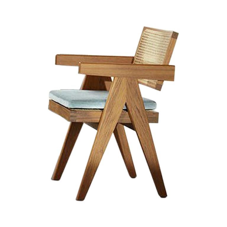 Pierre Jeanneret 051 Capitol Complex Office Chair with Cushion by Cassina  For Sale at 1stDibs