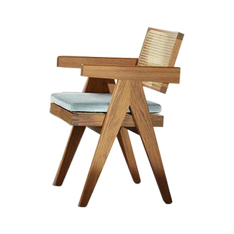 Pierre Jeanneret 051 Capitol Complex Office Chair with Cushion by Cassina For Sale