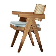 Pierre Jeanneret 051 Capitol Complex Office Chair with Cushion by Cassina