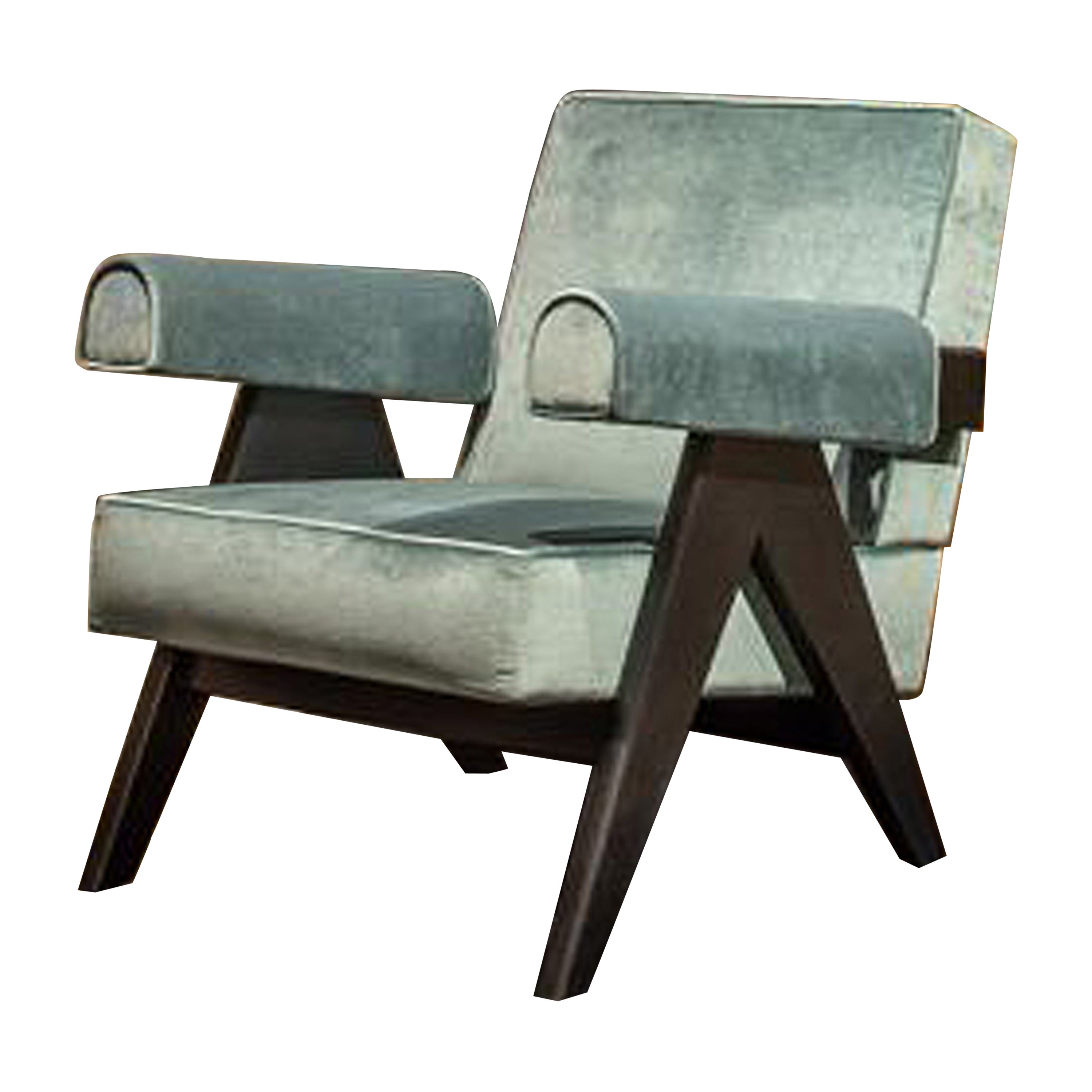 Fauteuil dessiné par Pierre Jeanneret vers 1950, relancé en 2019.
Fabriqué par Cassina en Italie.

Inscrit sur la liste du patrimoine culturel de l'UNESCO en 2016, l'architecture extraordinaire du complexe du Capitole de Le Corbusier, conçu à