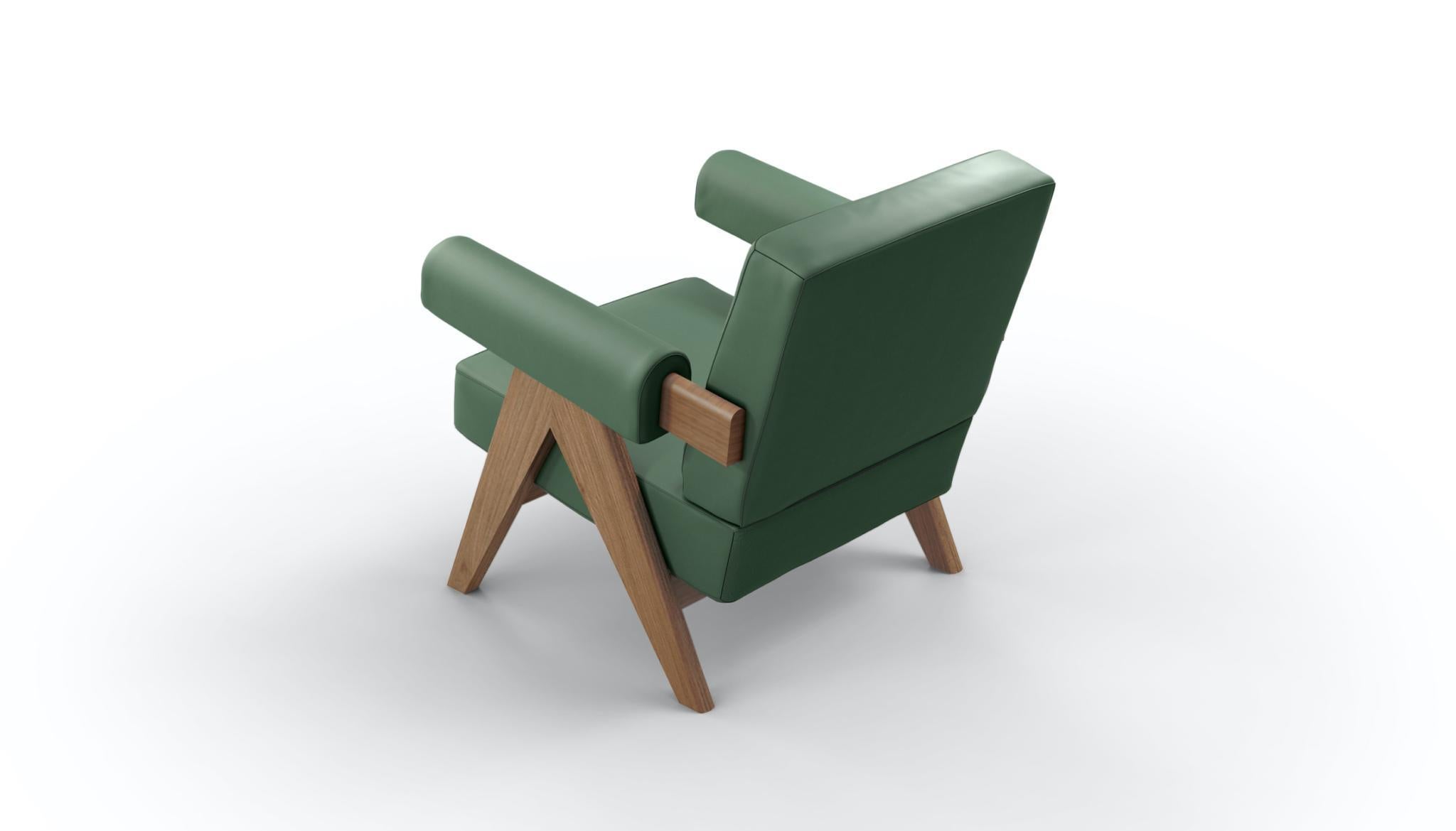 Mid-Century Modern Pierre Jeanneret 053 Capitol Complex Armchair by Cassina
