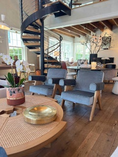 Pierre Jeanneret 053 Capitol Complex Armchair in Teak with Carta di Zucchero