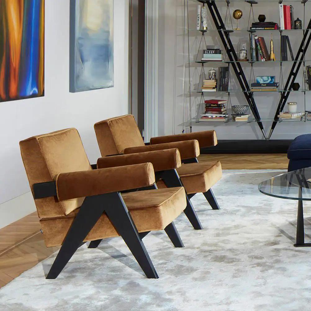 Pierre Jeanneret 053 Poltrone Capitol Complex di Cassina in vendita 10