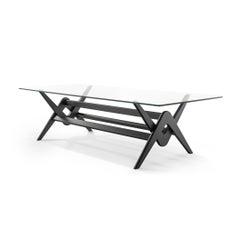 Pierre Jeanneret 056 Capitol Complex Table Black Stained by Cassina