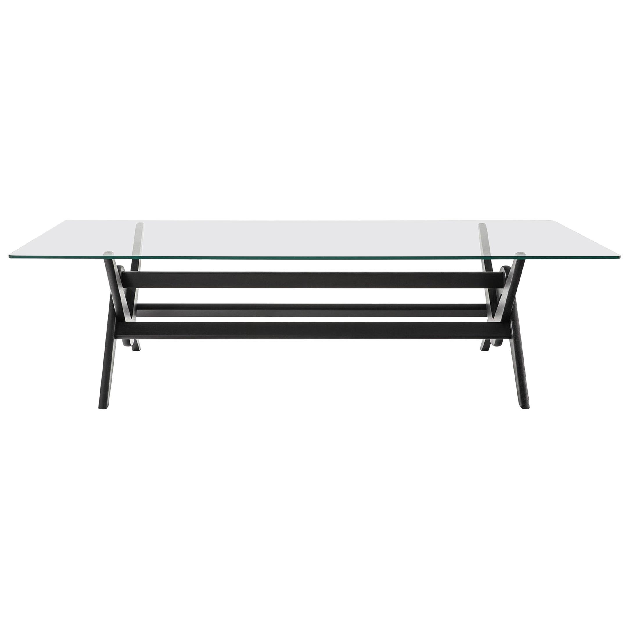 Pierre Jeanneret 056 Capitol Complex Table Black Stained by Cassina For Sale