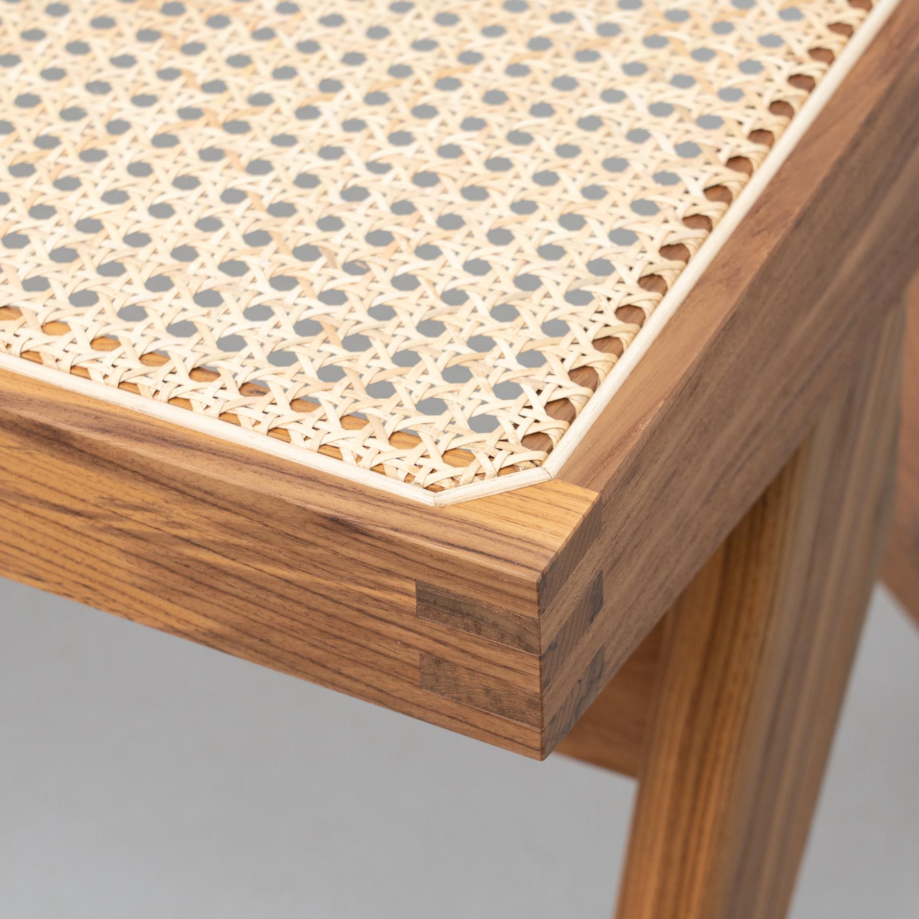 Bürgerbank 057 aus Holz und geflochtenem Wiener Schilfrohr von Cassina (Italienisch) im Angebot
